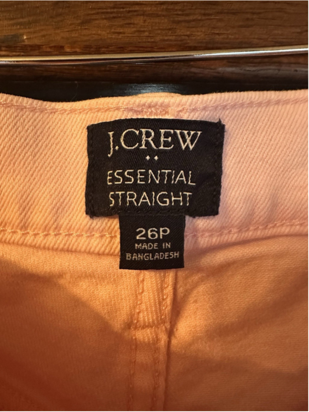 J.Crew Straight Women's Jeans Pink Denim Button/Zip 5-Pocket Petite 26P - Picture 3 of 5